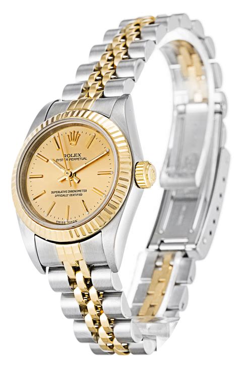 rolex acciaio e oro cinturino in pelle da donna prezzi|orologia Rolex donna.